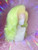 READY 2 SHIP! -  Big and lush pastel yellow to neon green ombre.