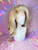 READY 2 SHIP! - Lush Ash mixed blonde with gold tinsel styled up into a big classic drag hair