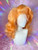 READY 2 SHIP! - Beautiful Mandarin bright orange styled up into a big classic drag hair