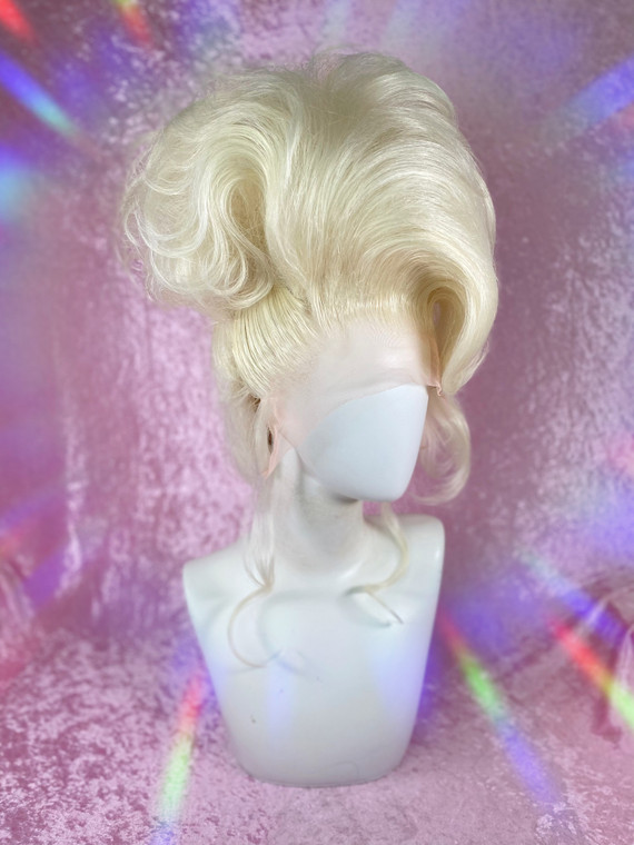 READY 2 SHIP The Merry Little Christmas Sale - "Little Miss Claus" - Fab fluffy platinum blonde updo.