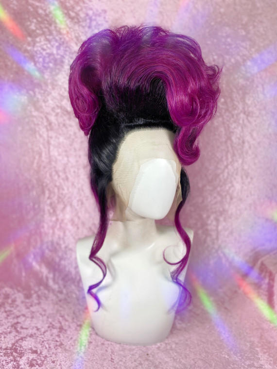 READY 2 SHIP MidSumma Sale - "Magenta she betta up do" - dark rooted bright magenta in a fab updo