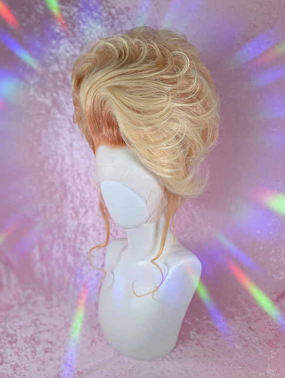 READY 2 SHIP  - "Tequila Sunrise" - fab Fluffy updo in auburn to blonde ombre
