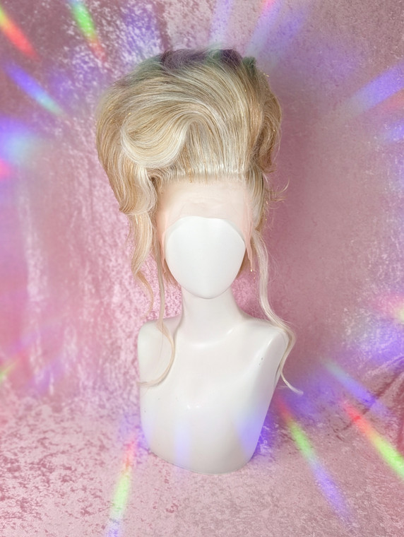 Ready 2 SHIP SALE! - lush mixed blonde with a hint on tinsel styled into a fab fluffy updo