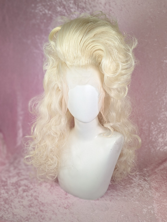 Ready 2 SHIP SALE! -  Platinum blonde side slicked rocker chick.