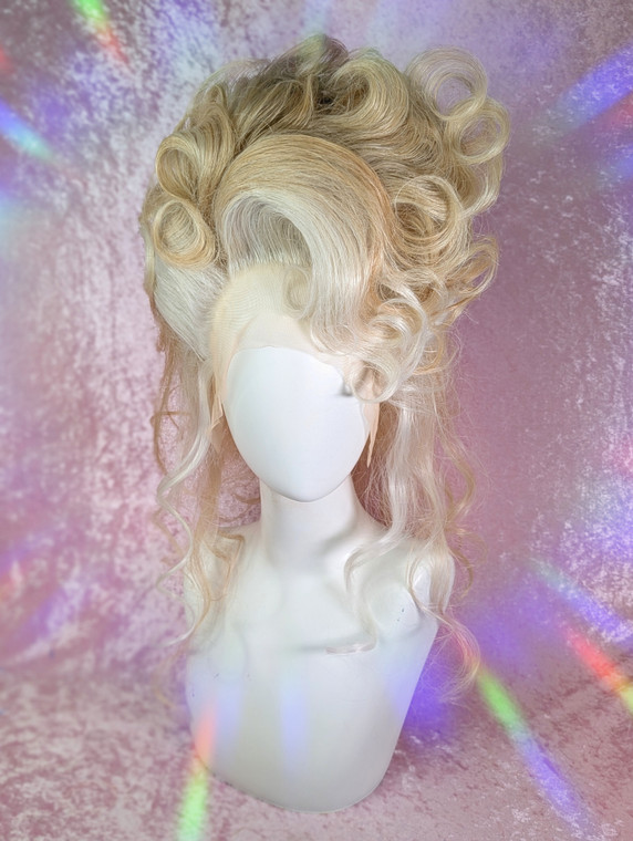 Ready 2 SHIP Christmas Sale Part 1- "Mrs Claus, Flip it Around, Wicked witch!" -  beautiful mixed blonde , super high density, lush windswept updo.