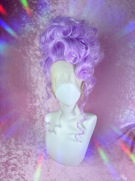 Ready 2 SHIP! - "LavenDazed!" - lush pastel lavender in cutesy and demure fluffy updo