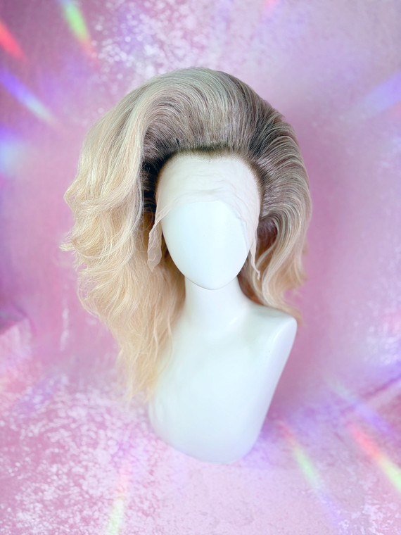 Ready 2 SHIP! - "Girly girl" - fab rooted ash blonde, big and modern curl