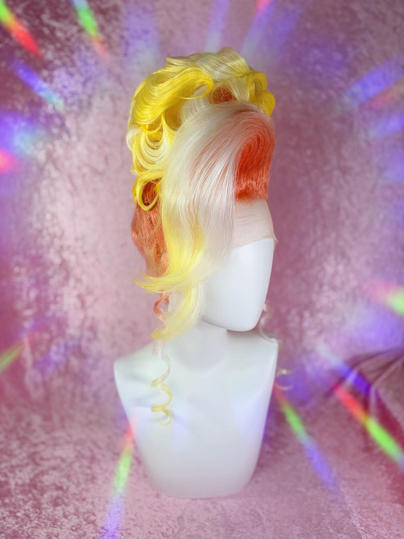 Ready 2 SHIP! - "Sunny Side up!" - multicolour ombre sculpted updo. 