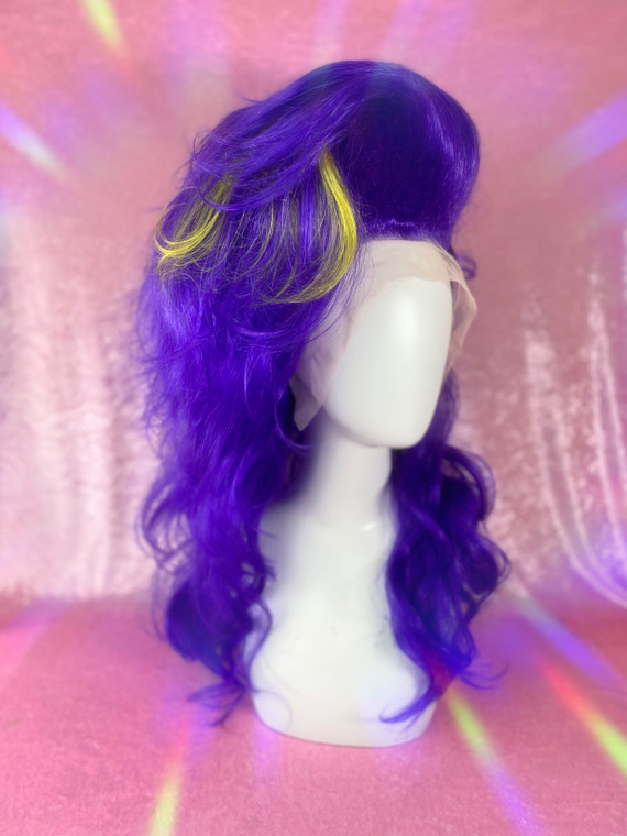 Ready 2 Ship  - "Complimentary" - Purple side swept with yellow chunky highlights. 