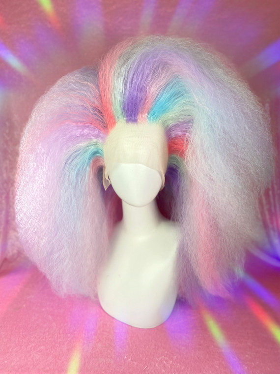Ready 2 Ship SBE LUXURY  - Pastel Princess!  - huge teased out braided texture wig - high density and custom SBE hairline