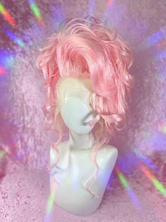 Midsumma Pastel/Pride SALE! - "Pastel Pink Princess"-  Frenchie pink dangly updo