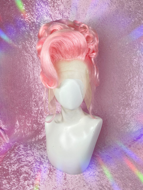 READY 2 SHIP - "Pink Princess" - frenchie pink lush sculpted updo. 