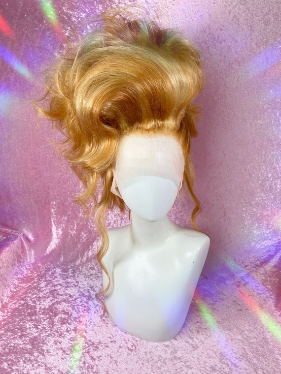 READY 2 SHIP - "Shades of Honeyyyy" - multi tonal strawberry blonde/caramel lush fluffy updo. 