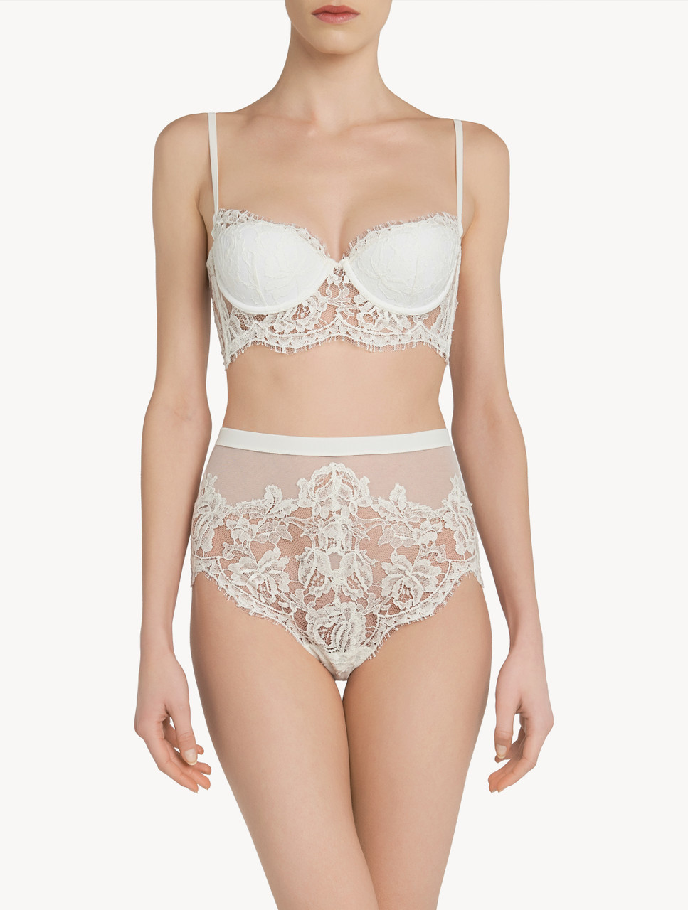 Brassière dentelle blanche Outlet