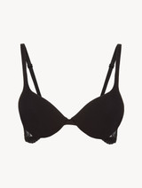 Soutien-gorge push-up en coton noir_0