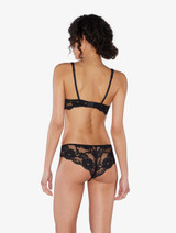 Soutien-gorge à armatures en coton et dentelle noir_2