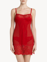 Slip dress en dentelle rouge_1