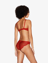 Soutien-gorge sans armatures en dentelle rouge_2