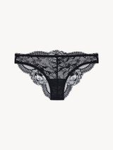 Slip brésilien noir en dentelle_0