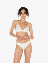 Soutien-gorge triangle blanc en macramé_1