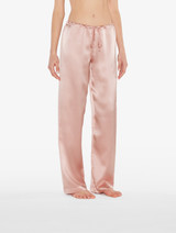 Pyjama rose poudré en soie_3