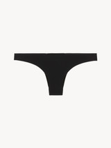 Slip brésilien noir en Lycra® transpirant_0