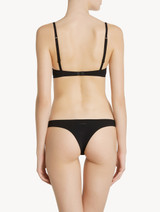 Slip brésilien noir en Lycra® transpirant_2