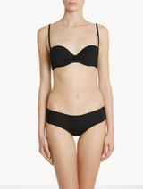 Soutien-gorge bandeau en noir_1