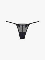 String noir en tulle stretch_0