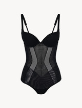 Body en tulle stretch noir_0