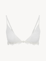 Soutien-gorge triangle en tulle stretch blanc cassé_0