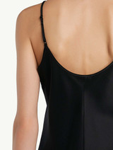 Coffret cadeau Classique Soie noire avec un string en dentelle offert_6