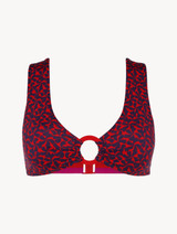 Bralette de bain rouge et bleu_0