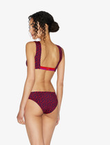 Bralette de bain rouge et bleu_2