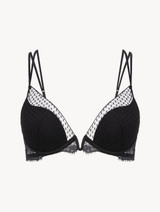 Soutien-gorge push-up à armatures avec dentelle Leavers_0