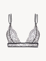 Soutien-gorge triangle en dentelle noir_0