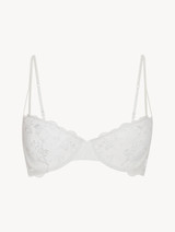 Soutien-gorge corbeille de couleur Lys avec tulle brodé_0