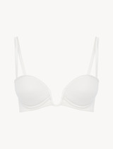 Soutien-gorge bandeau de couleur Lys avec tulle brodé_0