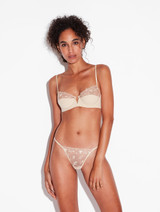 Soutien-gorge à armatures de couleur Halo et Ivory Nude avec tulle brodé_1