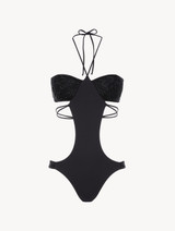 Trikini noir avec broderie perlée_0