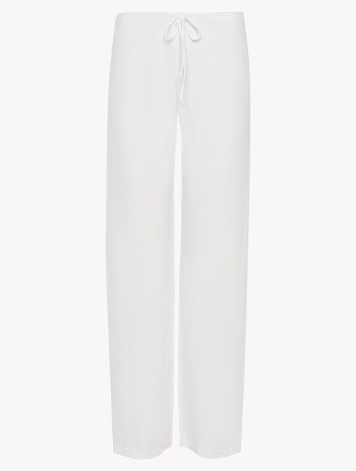 Pantalon en coton blanc_0