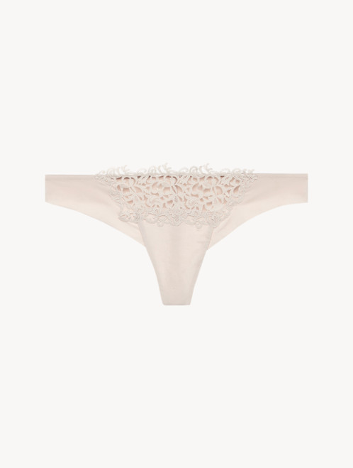 String avec macramé beige rosé_0