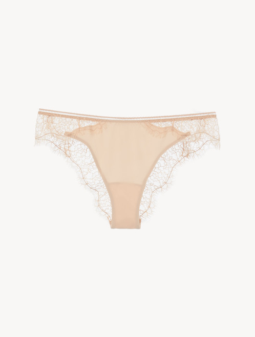 Tanga beige clair avec dentelle_0