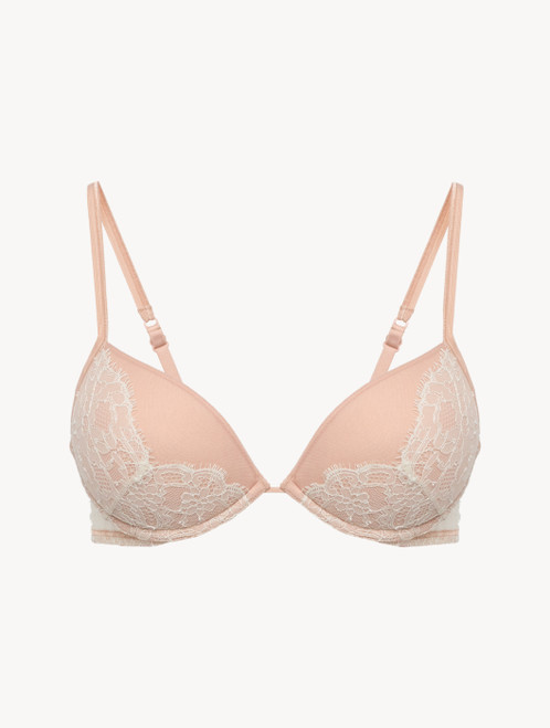 Soutien-gorge push-up beige et rose nude avec dentelle Leavers_2
