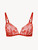 Soutien-gorge sans armatures en dentelle rouge_0