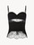 Corset en Lycra® et dentelle de Chantilly noir_0