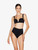 Soutien-gorge de bain bandeau noir_1