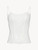 Bustier souple blanc cassé avec dentelle Leavers en coton_0