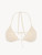 Soutien-gorge de bain triangle champagne avec broderie perlée_0