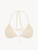 Soutien-gorge de bain triangle champagne avec broderie perlée_0